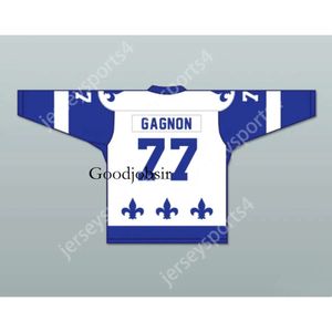 GDSIR Custom Francis Gagnon 77 Le National de Quebec Hockey Jersey- Lance et Compte New Top ed S-M-L-XL-XXL-3XL-4XL-5XL-6XL