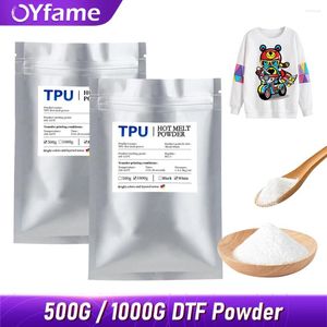 Ink Refill Kits OYfame 500G DTF Melt Transfer Powder For R1390 L1800 Printer White Adhesive Direct To Film T-Shirt Printing Machine