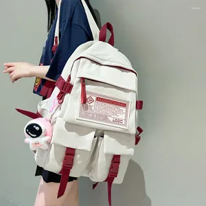Backpack Fashion Multipocket Nylon Women Female Big Waterproof Back Bag Portable School For Girl Student Schoolbag Cool