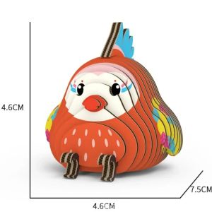 Children's 3D Animals Paper Puzzle Box Cute Assembly Swans Bird Model Educational Jigsaw Blocks DIY Handmade Toys Ornaments