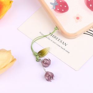 Mini Rose Flower Charm Smartphone Lanyards Mobiltelefongurt für iPhone/Samsung Dekor Anhänger Schlüsselbund für AirPods 1 2 3 Hülle