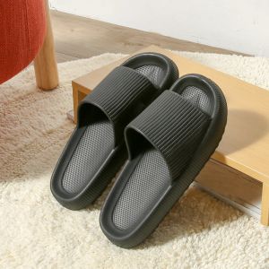 Slippers JaneTroides Platform Men Slippers Summer Beach Eva Soft Sole Sandals Leisure Women Ladies Indoor Bathroom Antislip Shoes