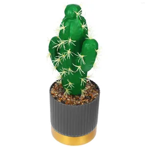 Kwiaty dekoracyjne sztuczne kaktus symulowany roślinny ornament dekoruj sztuczne rośliny do wewnątrz pianki stacjonarne