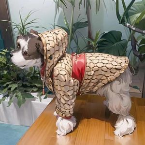 Dog Apparel Pet Clothes Small And Medium-sized Dogs Thickened Red Cotton Jacket Schnauzer Teddy Autumn Winter Warm