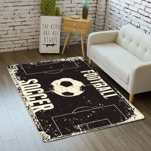 Playmats for Kids Soccer Boys Play Rug Carpet for Home Living Room Decor Kitchen Mat Parent-child Games Football Floor Area Rug 240322