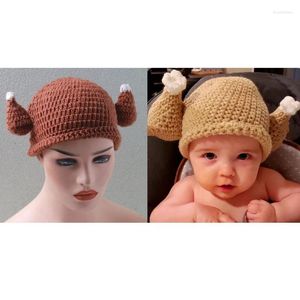 Berets Drumsticks Knit Hat Personality Carnival Easter Party For Kids Adult