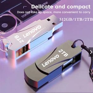 レノボメタル2TB USBディスクフラッシュドライブUSB 3.0高速ファイル転送16TB 8TBウルトラ - ラージ容量防水機械スタイル