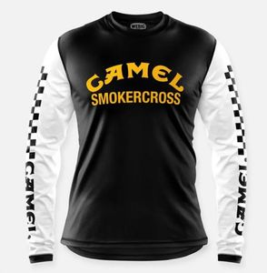 Freedeus ex Machina 내리막 산악 자전거 자전거 모터 크로스 BMX 경주 DH 긴 슬리브 Camiseta Enduro MTB 240403