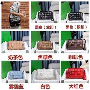 Crossbody Bag Cassettes Bottegvenets 7a حقيبة جلدية حقيقية intrecciato جلد جلد البيت المنزل وسادة الجلد البشرة المصنع الأصلي التوفو