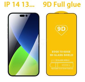 9D Full täckning Täckning Tempererade glasskärmsskydd för iPhone14 13 12 11 Pro Max XS XR X 6 7 8 Plus Samsung A11 A21 A51 A71 L7199832