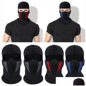 Bisiklet Kapakları Maskeler Clava Hat Kış Sıcak Motosiklet Erkekleri Bandana Çalıştırma Eşarp Kayak Maskesi ER Meapwear Drop Teslimat Sporları Açık havada Dhhn3