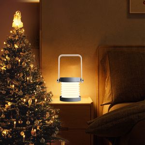 Foldable Touch LED Night Light Dimmable Reading Portable Lantern Lamp USB Rechargeable for Children Kids Gift Bedside Bedroom
