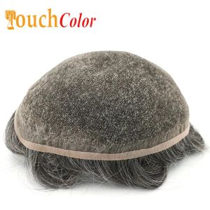 Toupees Toupees Full Swiss Lace Men Toupee Human Hair Front Bleach Men Breathable Men Hair Prosthesis Replacement Systems Unit Men Capilla