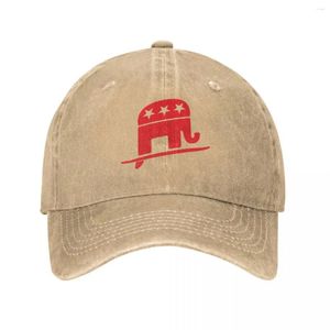 Ball Caps Red Is Coming Republican Elephant Southern Cowboy Hat Beach Women Men'S