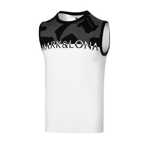 Autumn and Winter Golf Men's Outdoor Sports Sleeveless Shirt Comfortable and Breathable Round Neck Sweater Tank Top Casual Versatile Knitted Top