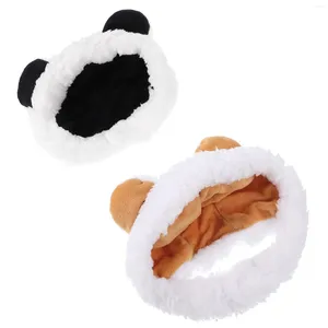 Hundebekleidung 2 PCs Haustier Dekorative Hut Welpe warme Rollenspiele Outfits Thermie für Hunde Haustiere Kopfmantel Kleidung