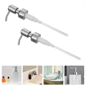 Liquid Soap Dispenser 2 Pcs Sprinkler Hand Bottle Pump Head Food Replacement Stainless Steel Pumps Travel