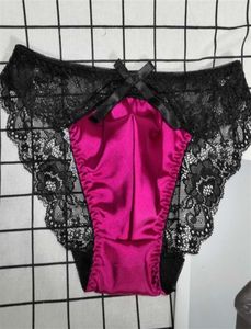 Homens roupa interior de cetim sexy calcinha sissy gay brilhante macio renda lingerie baixo crescimento elástico bikini briefs sexy roupa interior masculina 2011127953771