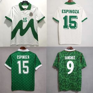 Retro 70 Meksika Blanco Futbol Jersey1983 86 94 95 96 98 2006 Hernandez Sanchez Futbol Gömlek Luis Garcia Campos Antik Maillot Marquez 2010 Gömlekler