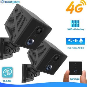 Andere CCTV -Kameras 4G Mini -IP -Kamera Innenkamera Wireless Videoüberwachung kleiner Batterie -Sicherheitsschutz 3000 -mAh Batterie niedriger Verbrauch Y240403