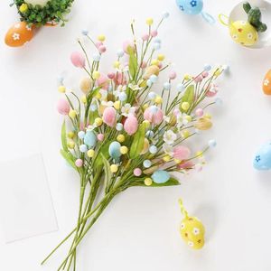 Decorative Flowers Easter Decorations Eggs Branch Cuttings DIY Bouquets Flower Arrangements Fake Plant Wedding Home Office Party