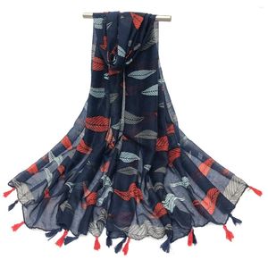 Scarves Europe And The United States Export Spring Summer Fashion Print Fringe Women's Scarf Shawl