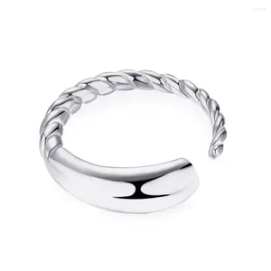 Cluster Rings STL Korean Version Of S925 Sterling Silver Open Ring Xiaohongshu Cool And Minimalist Niche