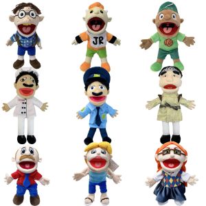 Jeffy Puppet lalka ręka Muppet Cody Junior Joseph Chef Police Prince Dad Dad Mom Penelope Soft Doll Toy Talk Show Party Prop Prezent Kid Prezent