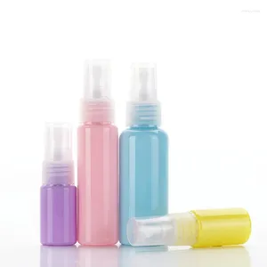 Bottiglie di stoccaggio 2pcs 10ml30ml50ml mecaron flacone spray a spray pressione pompa lozione essenza cura della pelle per viaggi separati refilible vuoto