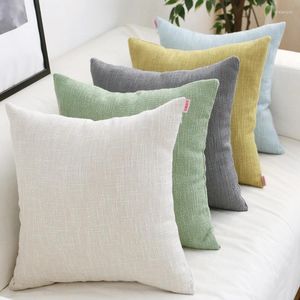 Pillow European Modern Covers Super-Soft Decor Dicked Pure Leinenkunst 45x45 cm dekoratives Sofa