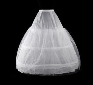 Petticoats Womens 2 Layers Mesh 3 Hoops White Wedding Gridal Gown Dress Petticoat Elastic Waistband Drawstring Aline Underskirt C4465036