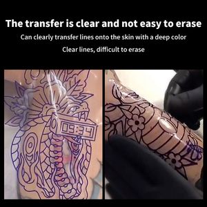 50st Transparent Tattoo Transfer Paper Tattoo Stencil Clear Pattern Thermal Tattoo Transfer Film Paper