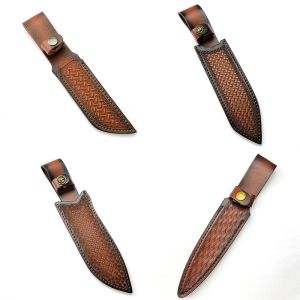 Tools 1pc 4 Styles Real Cowhide Top Layer Cow Leather Straight Knife Fixed Blade Scabbard Sheath Holder Pants Cover Storage Bag