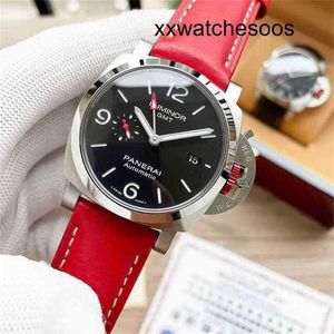 Top Clone Männer Sport Uhr Panera Luminor Automatische Bewegung Bewegung Watch Sapphire Mirror 45 mm 13mm importiertes Band Swiss Brand Designer Handgelenk Handgelenk Handgelenk