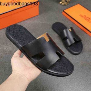 Izmiss Terlik Erkek Terlik Yaz Derisi Avrupa Deri İstasyonu Nefes Alabilir Plaj Trendi Hbrand Büyük Anti Slip Flip Flop 9U0Q 1ZLZ LOGO L5FY