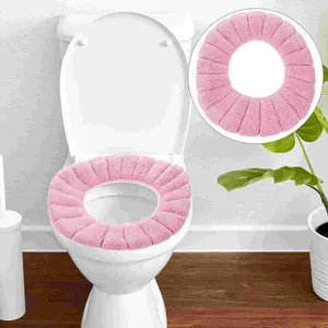 Badmattor Domestic Toalett Pad Supple Tjockare sittplats Tvättbar kudde Mat Polyester Warmer Lid