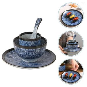 Bowls Bowl Dish Party Dinnerware Kit Ceramic Multi-function Spoon Plate Japanese Cup Decorative Household Tableware