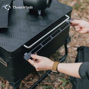 Verktyg Thous Winds Snow Peak Cntainer Storage Box Sidan Rail Aluminium Eloy Outdoor Storage Bag Hanging Selfdrive Camping Accessories