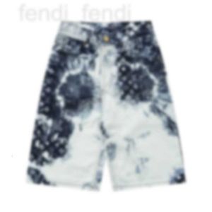 Men's Jeans designer Tie dyed full print waist l fruit v trendy men's flower fitting casual straight leg shorts cool 5AMT