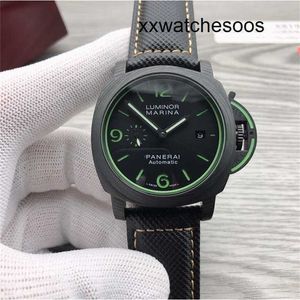 Top Clone Men Sports Watch Panerais Luminor Automatisk rörelse 2022 44mm Titta på UU0B