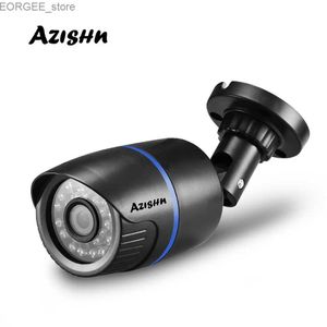 Altre fotocamere CCTV Azishn H.265/H.264 Full HD 1080p 2.0 Megapixel Security Camera IP 24IR LED ABS in plastica per esterni IP 1080p DC 12V/48 V POE Y240403