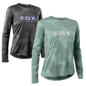 WOMEN Downhill s bat fox Mountain Bike MTB Shirts Offroad DH Motorcycle Motocross Sportwear Clothing 240403