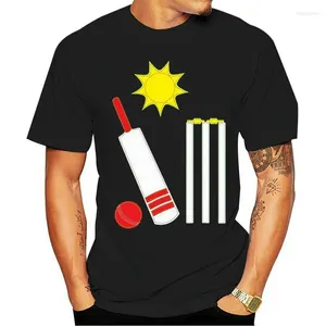 Herr t-skjortor cricket bat ball barn t-shirt modedesign för män kvinnor klassisk unik tee skjorta