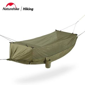 Einrichtungsgegenstände NatureHike Outdoor Camping Highdensity Antimosquito Doppelschicht Hängematte Heim Freizeitschwung Hängematte Antirollover Single Swing