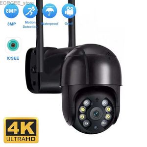 Andra CCTV -kameror Taitas 8MP 4K IP -kamera 5MP Wireless WiFi Camera Speed ​​Dome Auto Tracking PTZ Camera Smart Home Outdoor Surveillance Monitor Y240403