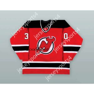 Gdsir Personalizado DAVID PUDDY USA MARTIN BRODEUR 30 JERSEY DE HÓQUEI VERMELHO O PINTOR DE FACE NOVO Top Ed S-M-L-XL-XXL-3XL-4XL-5XL-6XL