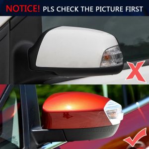 Vit LED-framsida under sidan Mirror Puddle Lights for Ford S-Max 2015-2020 C-MAX Kuga C394 2008-2012 Dynamisk blinkersljus