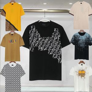 Summer Mens T-Shirts Tshirt Tişört Tasarımcı Tee Lüks Mektup Klasik Retro Göz Patchwork Geometrisi Baskı Avrupa Paris Bayan Kısa Kollu Günlük Pamuk Üstleri