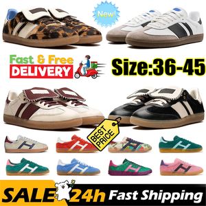 2024 Originals Vegan Adv Platform Shoes Men Men Women Designer OG Casual для обувной жевательной резинки Veet Green Cream Blue Mens Womens Sambabas открытые кроссовки спортивные кроссовки