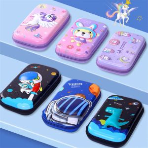 Väskor blyertsfodral Eva Box Kawaii 3d School Supplies Trousse Scolaire Material Escolar Cut Cat Pencilcase For Girls Unicorn Big